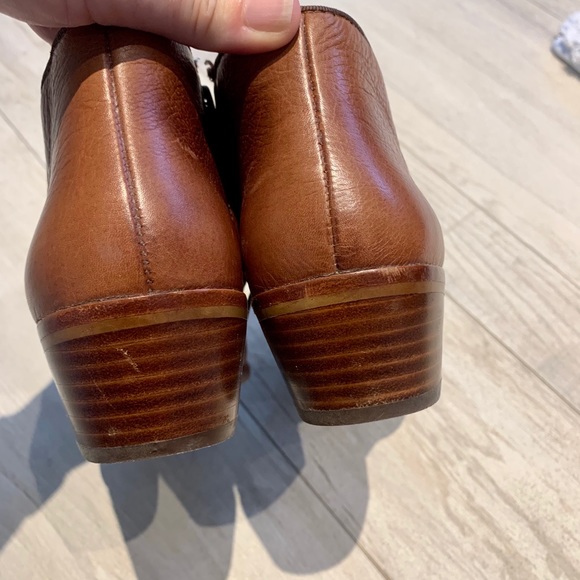 Sam Edelman Brown Leather Booties Size 5 - Picture 5 of 7
